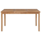 Vidaxl tuintafel 150x90x77 cm massief teakhout