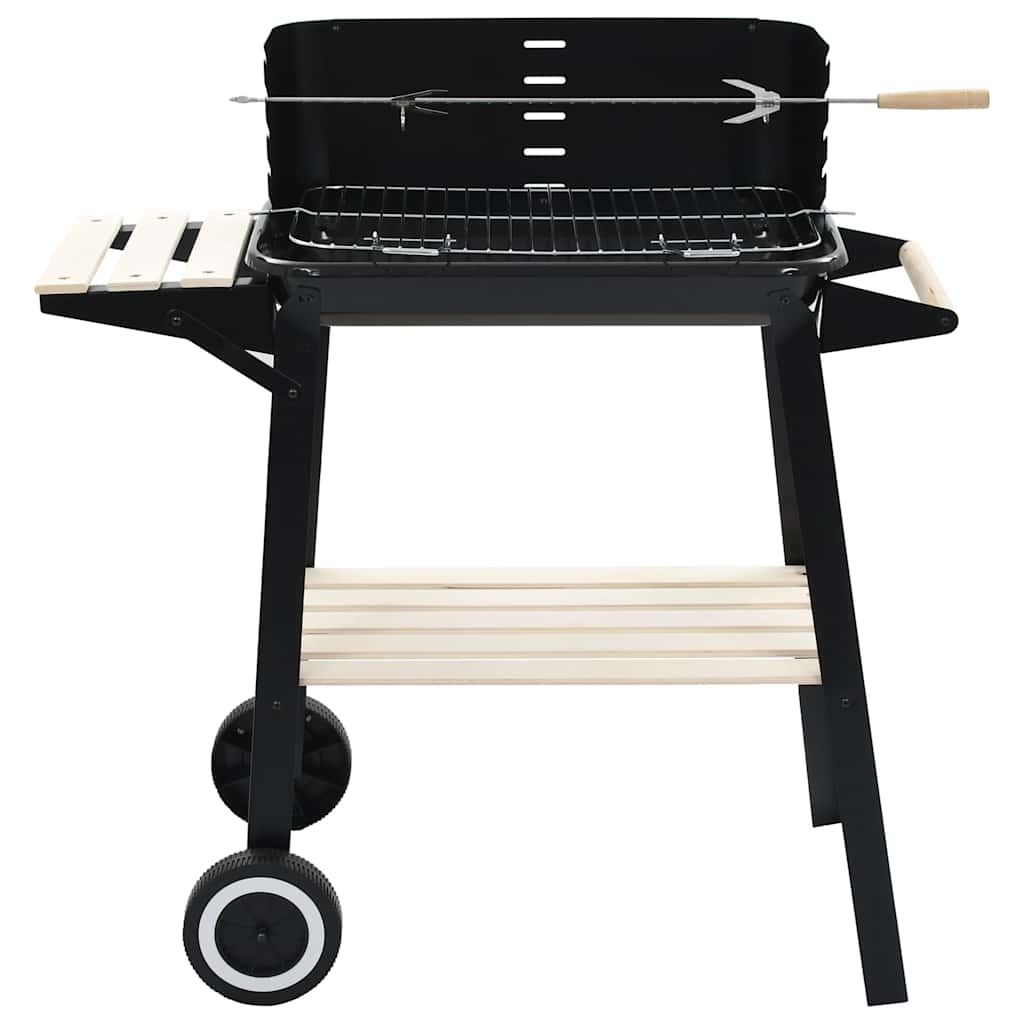 Vidaxl charcoal barbecue standing with wheels