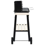 Vidaxl charcoal barbecue standing with wheels