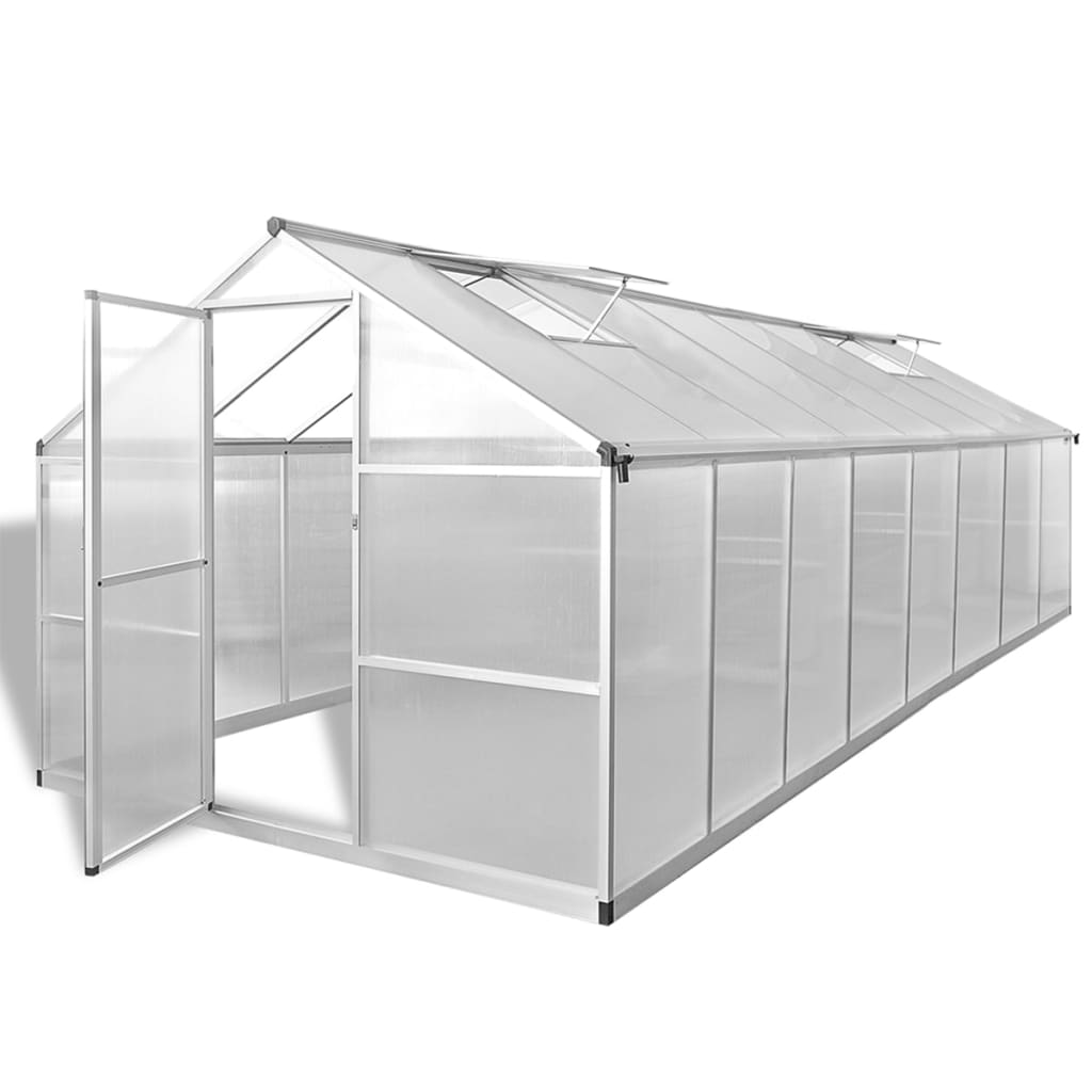 Vidaxl Tuinkas 23.44 m³ 481x250x195 cm aluminum