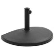 Vidaxl parasolvoet halfrond 15 kg polyresin zwart