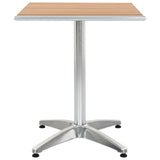 Vidaxl tafel zilver aluminium en plastic