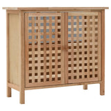Vidaxl wastafelkast 66x29x61 cm massief walnotenhout