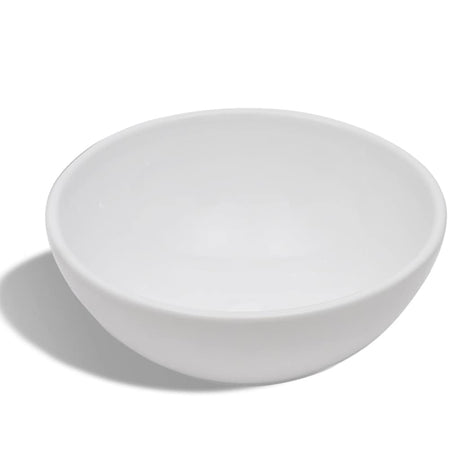 Vidaxl badkamerwastafel met mengkraan rond keramiek wit