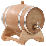 Vidaxl Barrel de vino con Tap 6 L Sólido Roble