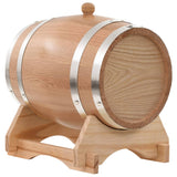 Vidaxl Barrel de vino con Tap 6 L Sólido Roble