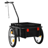 Vidaxl Bicycle Trailer Treket Car 155x60x83 cm stål sort sort