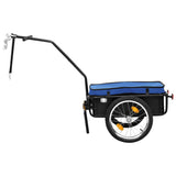 Vidaxl Bicycle Trailer Treket Car 155x60x83 cm stålblå