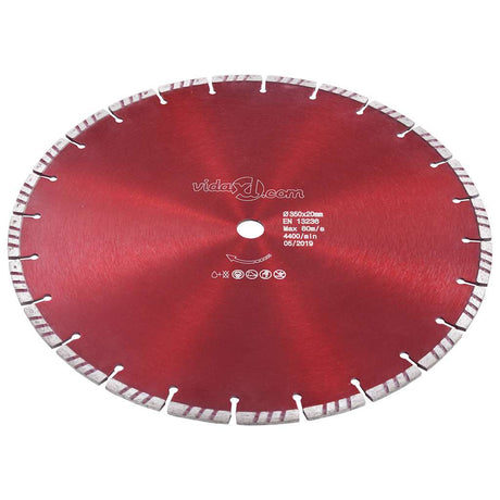 Vidaxl diamantzaagblad met turbo 350 mm staal