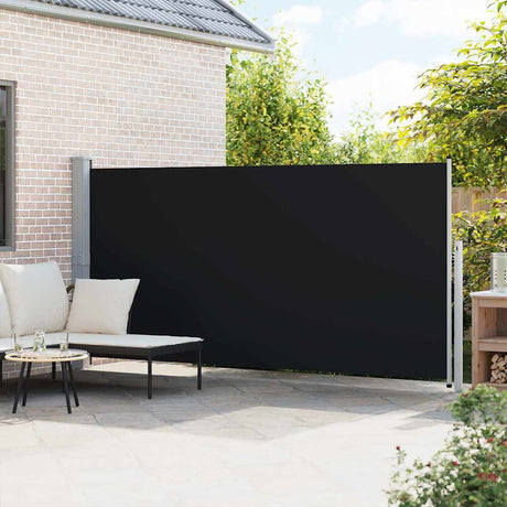 Vidaxl windscherm uittrekbaar 160x514 cm zwart