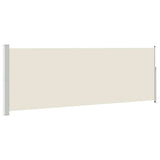 Vidaxl windscherm uittrekbaar 160x500 cm crème