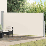 Vidaxl windscherm uittrekbaar 160x500 cm crème