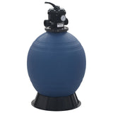 VidaXL Swimming pool sand filter with 6-position valve 560 mm blue