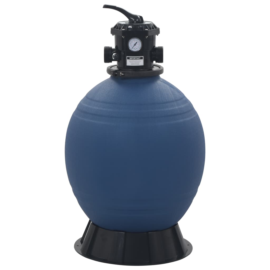 VidaXL Swimming pool sand filter with 6-position valve 560 mm blue