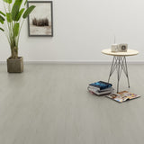 Vidaxl Floorboards Selvlavt 4,46 m² 3 mm PVC lysegrå