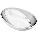 Vidaxl Washbasin 40x33x13,5 cm keramično srebrno obarvano