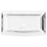 Vidaxl Washbasin 71x38x13,5 cm keramično srebrno obarvano