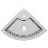 Vidaxl wastafel met overloop 45x32x12,5 cm keramiek zilverkleurig