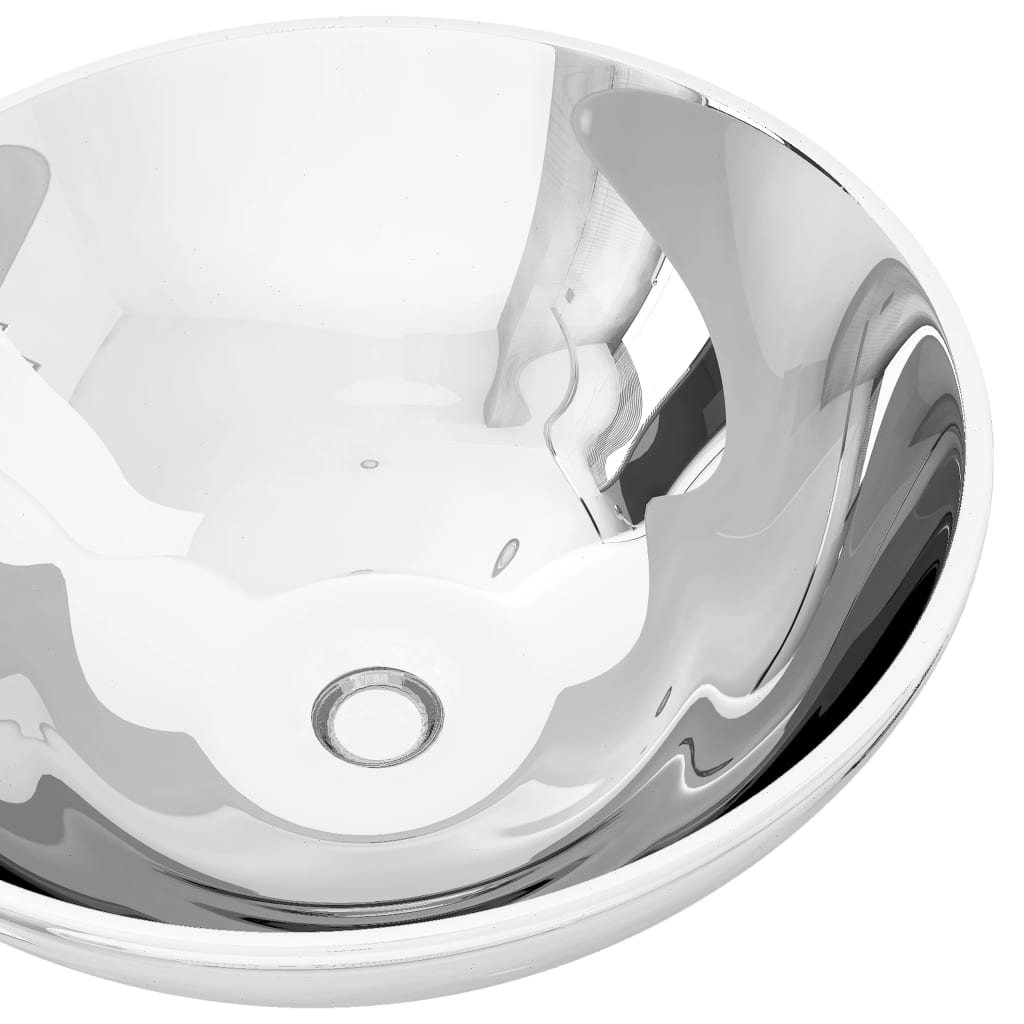 Vidaxl Washbasin 32.5x14 cm en céramique argent couleur