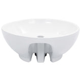 Vidaxl Washbasin con aterrizaje de 46.5x18 cm de cerámica blanca