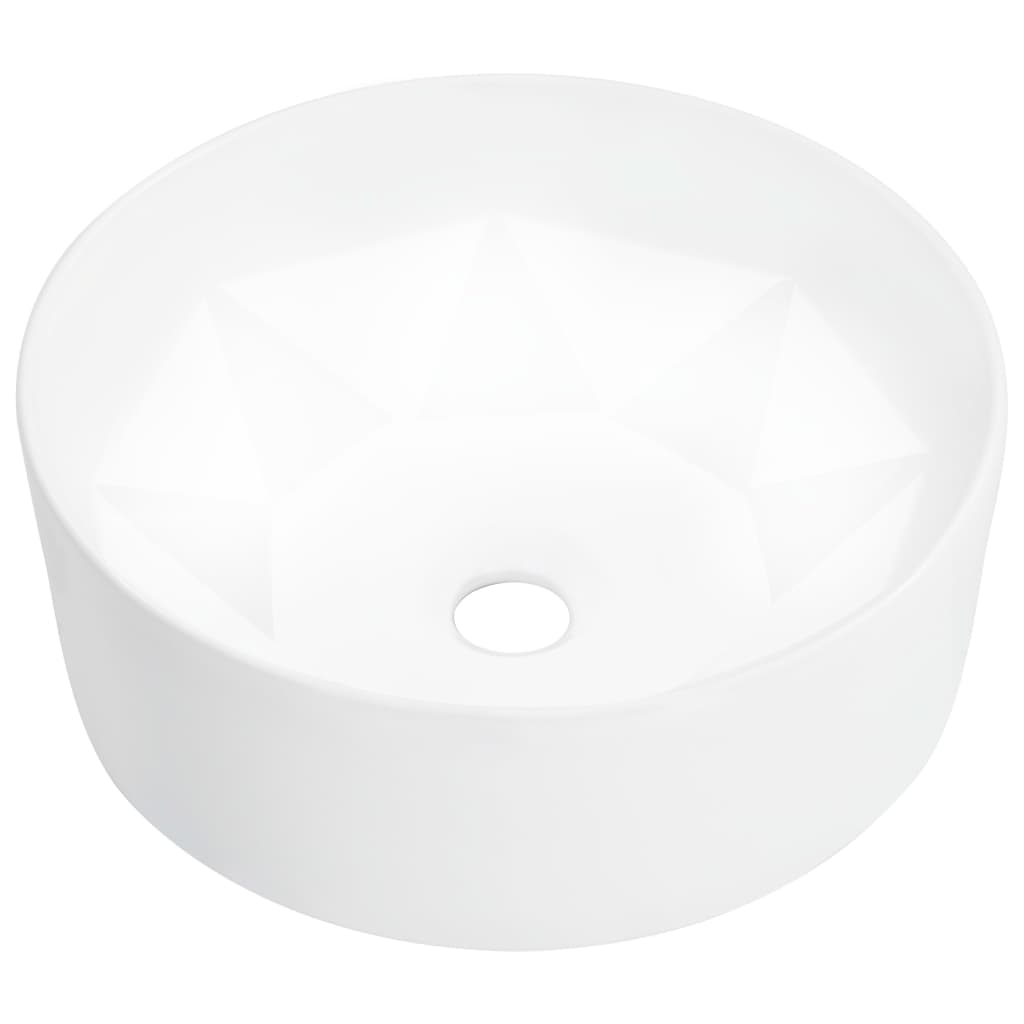 Vidaxl Washbasin 36x14 cm keramična bela