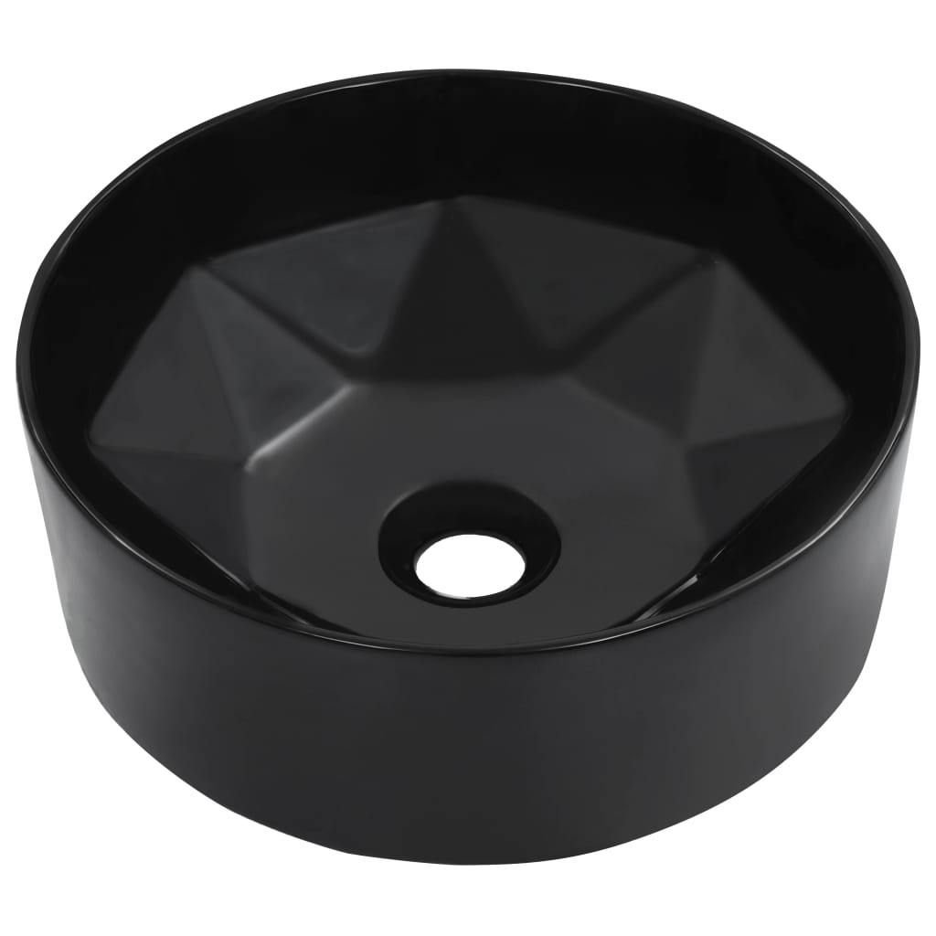 Vidaxl Washbasin 36x14 cm Black en céramique