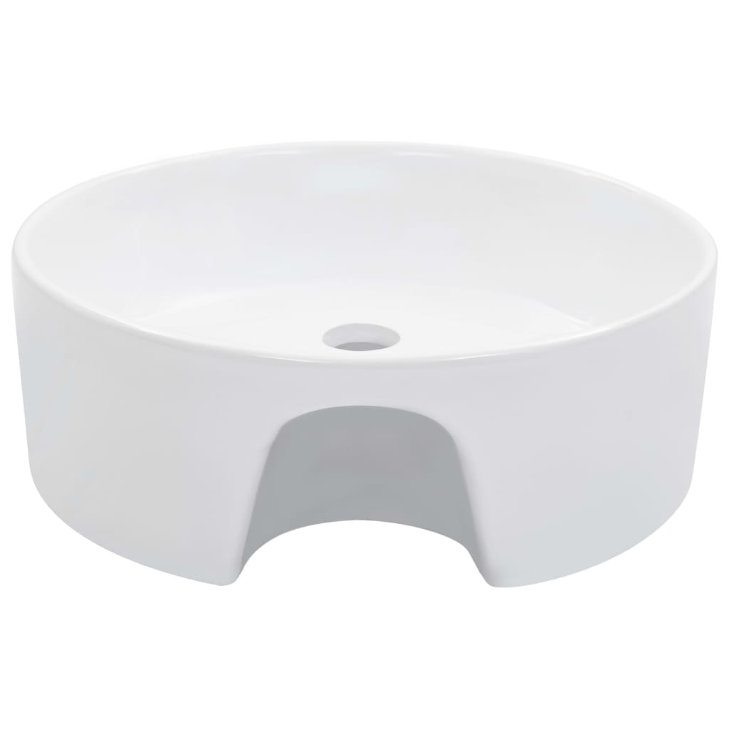 Vidaxl Washbasin med landing 36x13 cm keramisk hvit