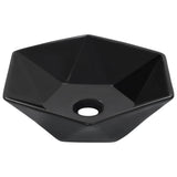 Vidaxl Washbasin 41x36.5x12 cm Black en céramique