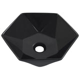 Vidaxl Washbasin 41x36.5x12 cm Black en céramique