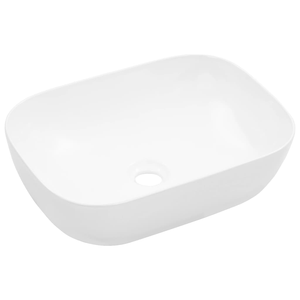 Vidaxl Washbasin 45,5x32x13 cm keramična bela