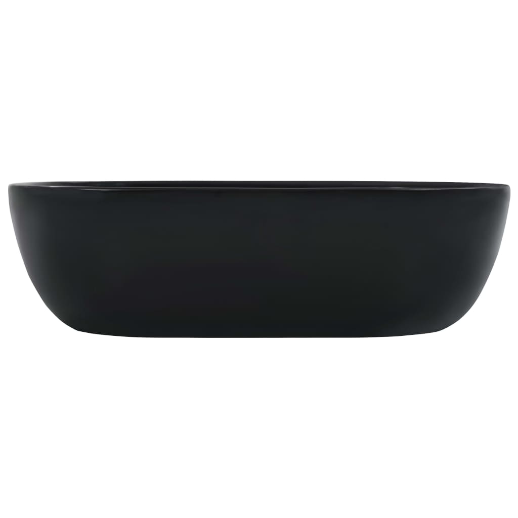 Vidaxl Washbasin 45,5x32x13 cm keramična črna