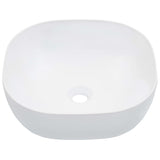 Vidaxl Washbasin 42.5x42.5x14,5 cm keramična bela