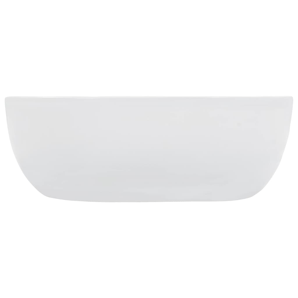 Vidaxl Washbasin 42.5x42.5x14,5 cm keramična bela