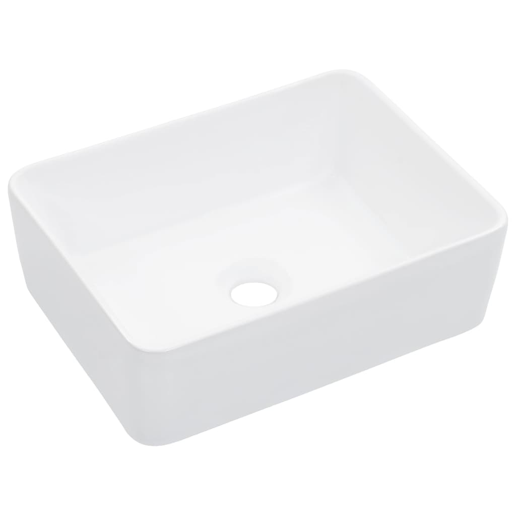 Vidaxl Washbasin 40x30x13 cm ceramiczna biała