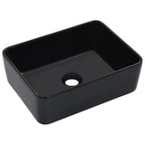 VidaXL Washbasin 40x30x13 cm Ceramic Black