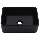 VidaXL Washbasin 40x30x13 cm Ceramic Black