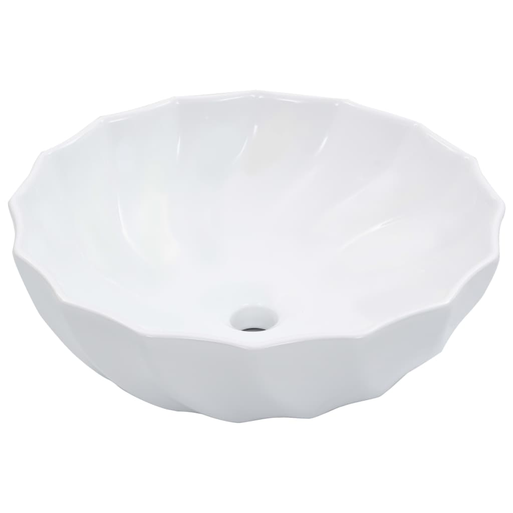 Vidaxl Washbasin 46x17 cm keramična bela