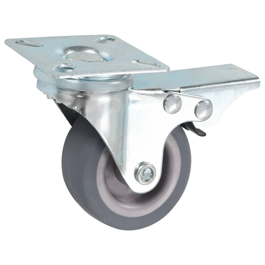 VidaXL swivel wheels with double brakes 4 st 50 mm