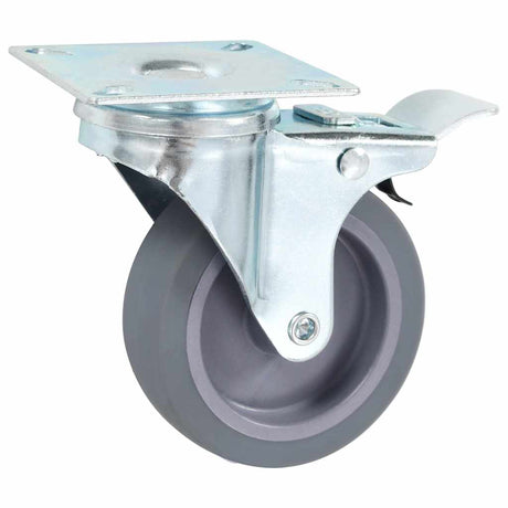 Vidaxl zwenkwielen met dubbele remmen 4 st 75 mm
