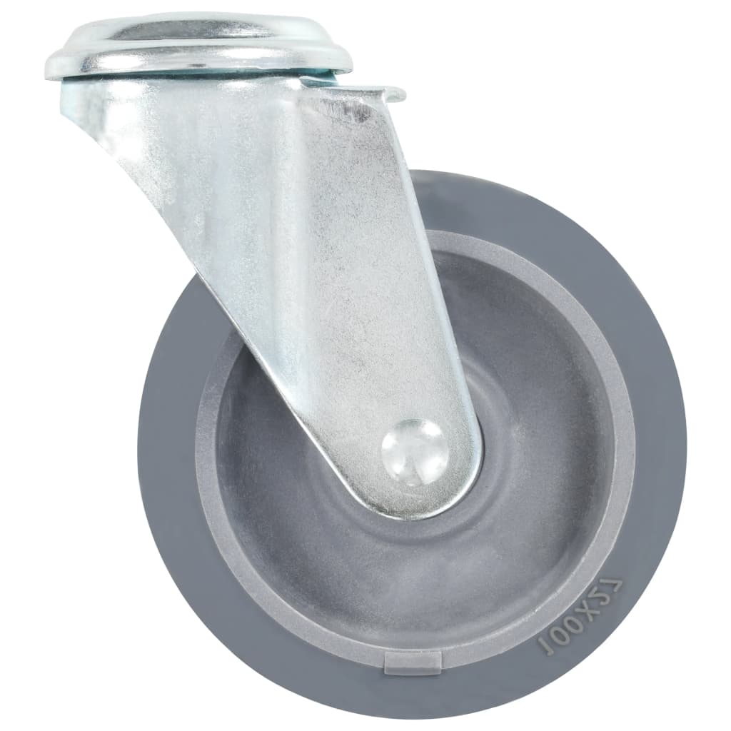 Vidaxl zwenkwielen met boutgaten 4 st 100 mm