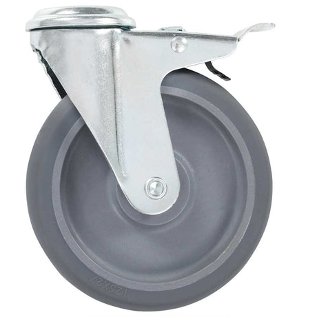 Vidaxl zwenkwielen met boutgaten 4 st 125 mm