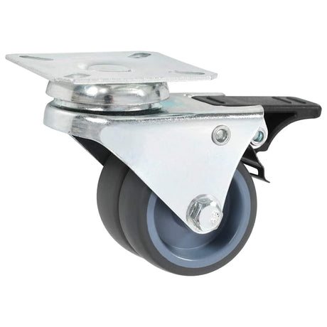 Vidaxl zwenkwielen dubbel 4 st 50 mm