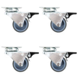 Vidaxl zwenkwielen dubbel met dubbele remmen 4 st 50 mm