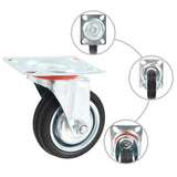 Vidaxl Swivel Wheels 4 st 75 mm