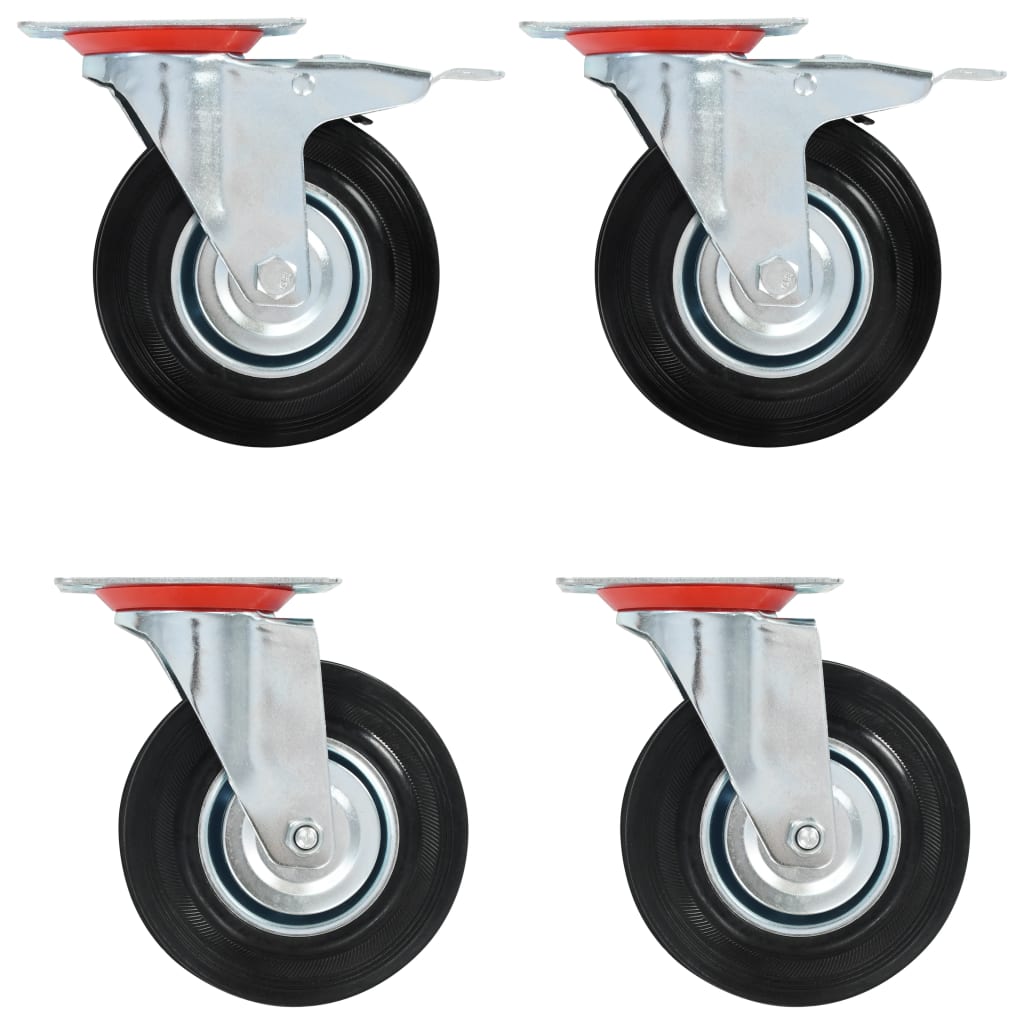 VidaXL swivel wheels 4 st 125 mm