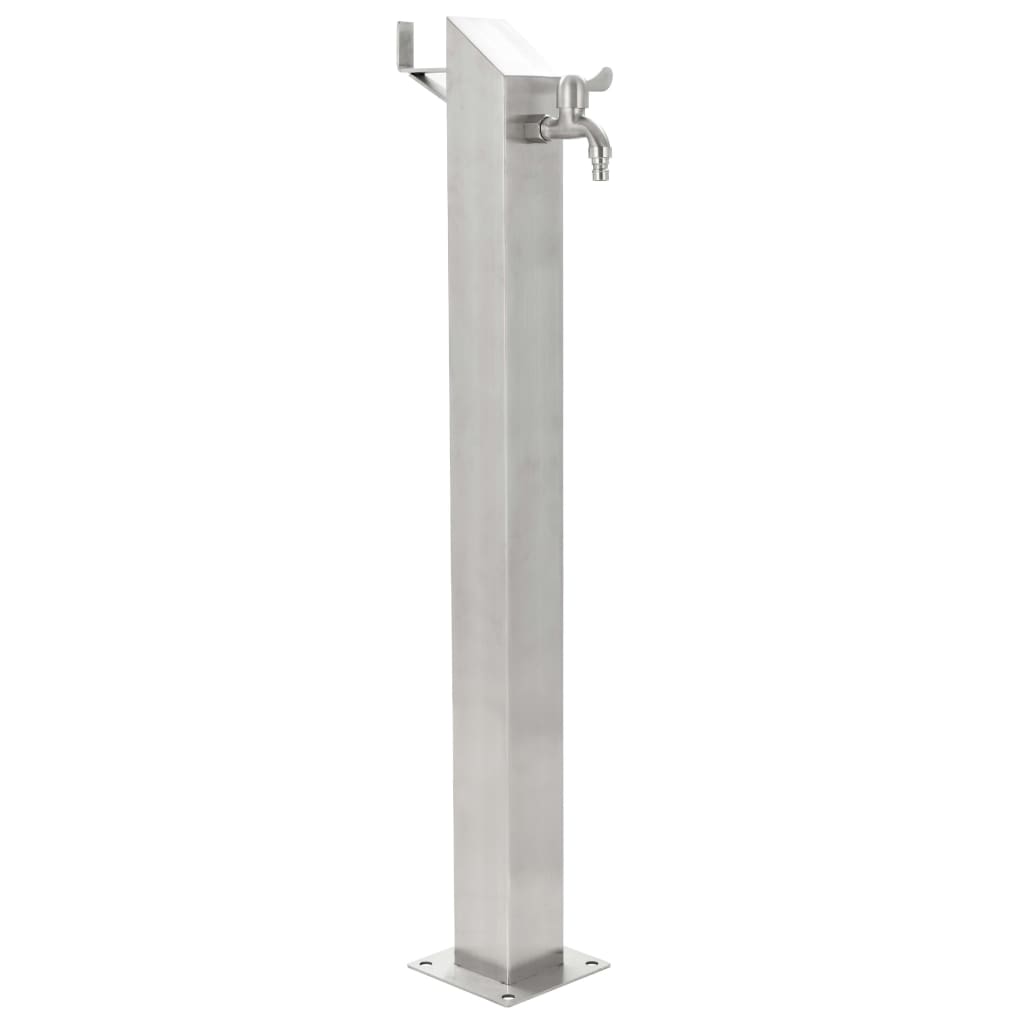 Vidaxl Garden Water Column Square 95 cm rostfritt stål