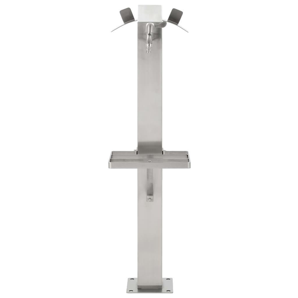 Vidaxl Garden Water Column Square 95 cm rustfritt stål