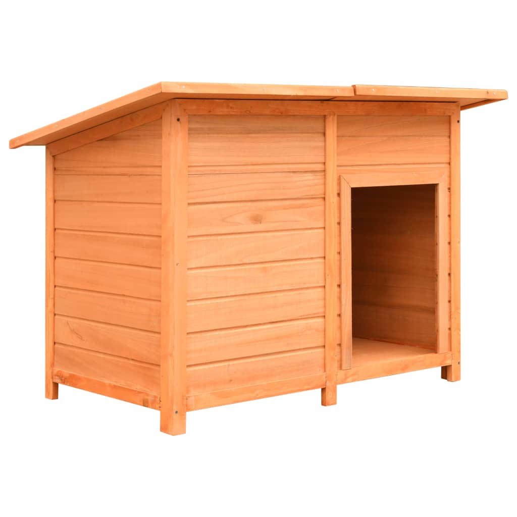 Vidaxl dog loft 120x77x86 cm pino solido e legno di fuoco