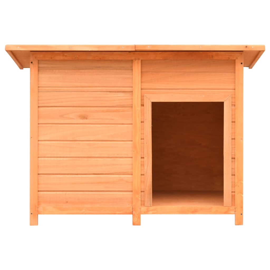 Vidaxl dog loft 120x77x86 cm pino solido e legno di fuoco