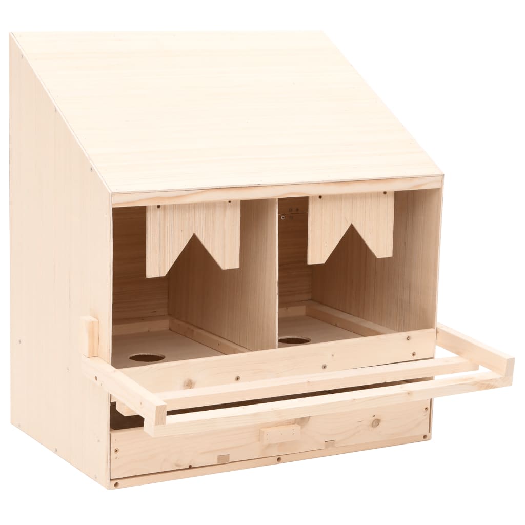 SHELTER SHELTRETURY VIDAXL 2 COUNDMENTY 63X40X65 CM SINE